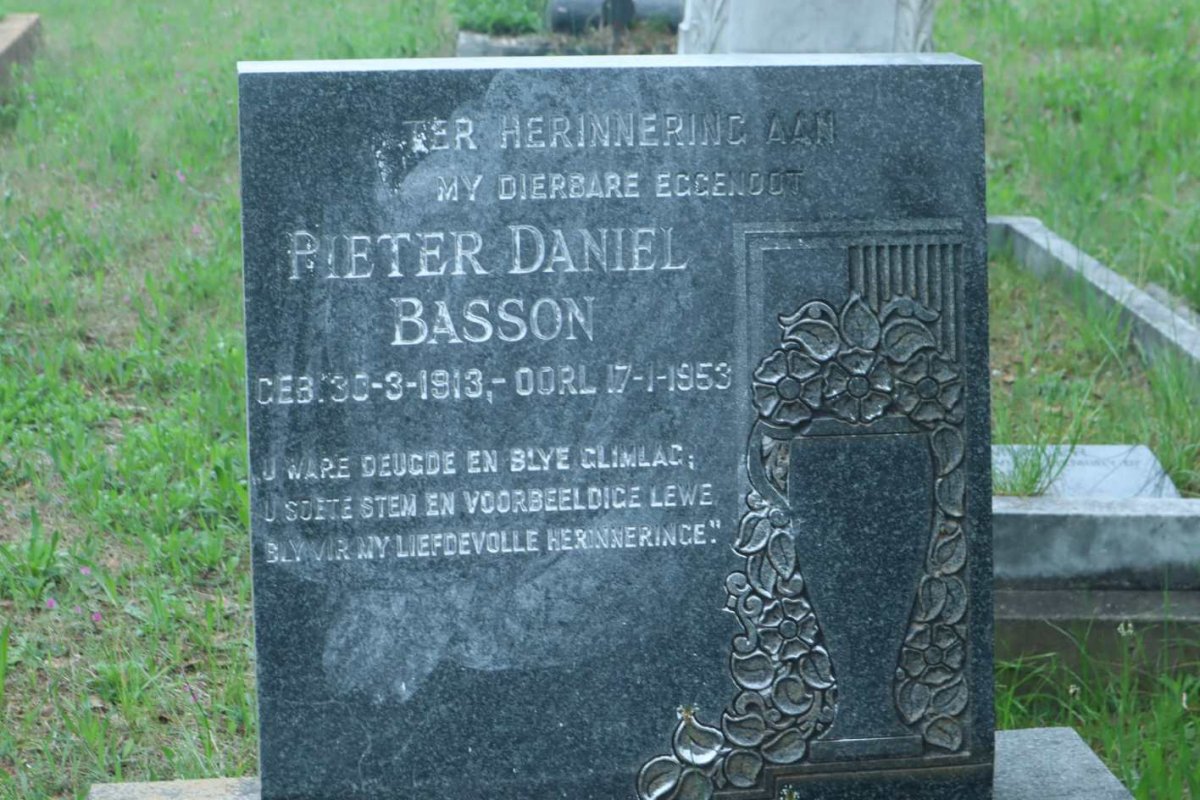 BASSON Pieter Daniel 1913-1953