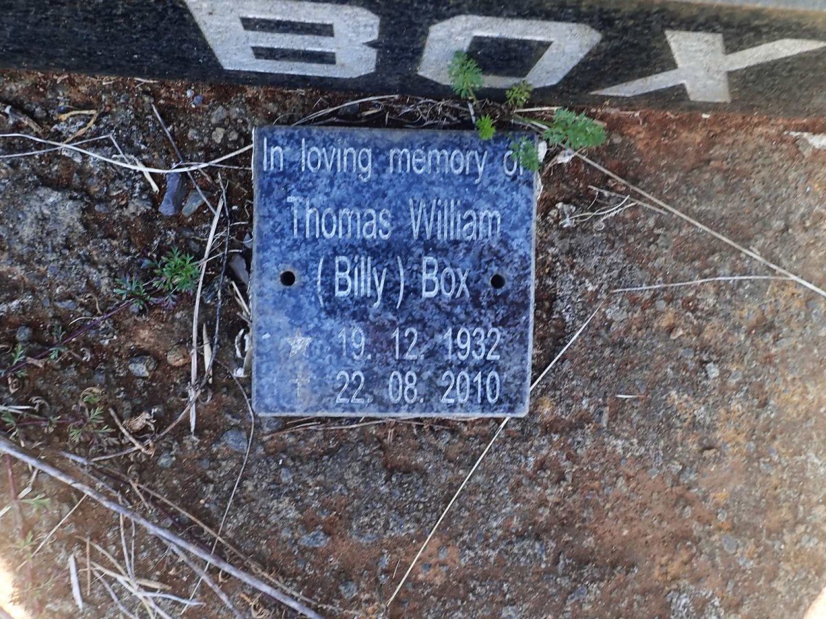 BOX Thomas William 1932-2010