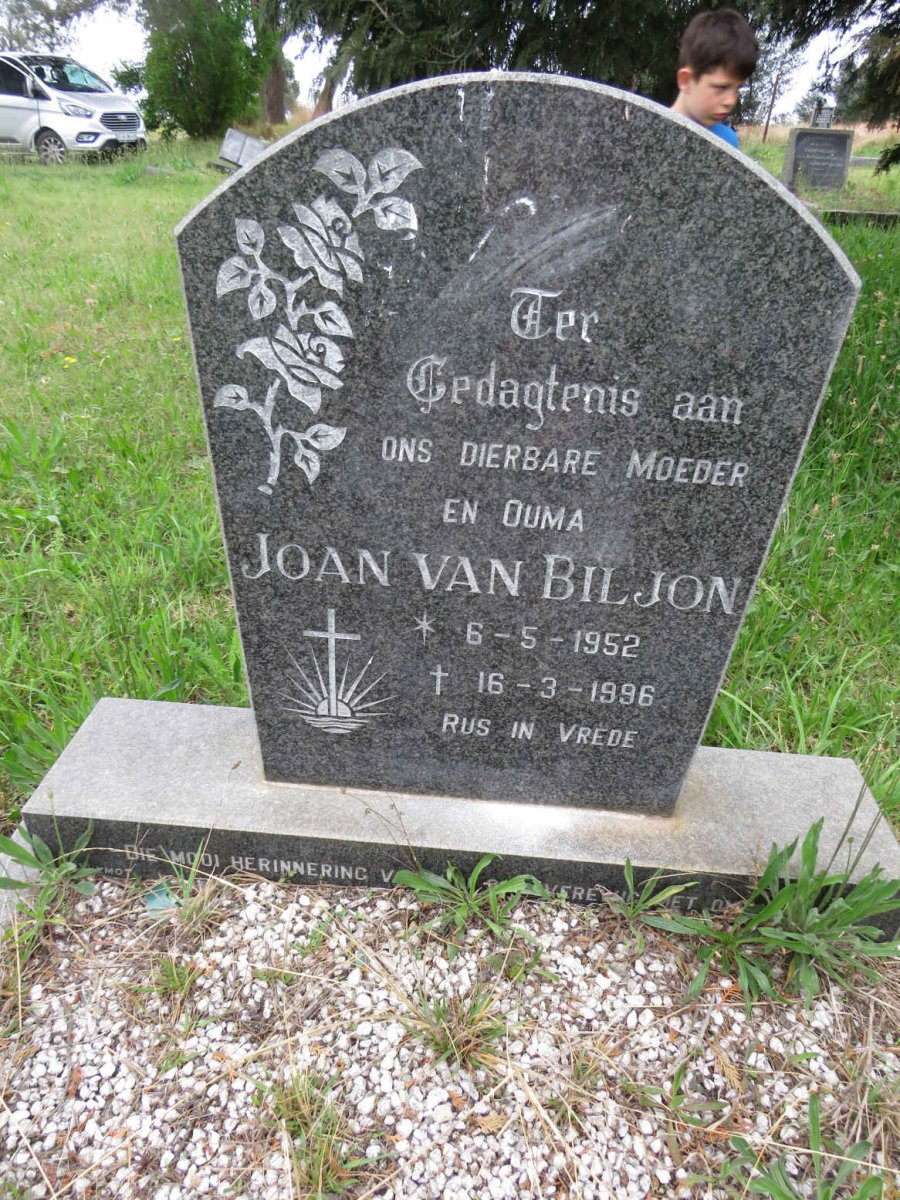 BILJON Joan, van 1952-1996
