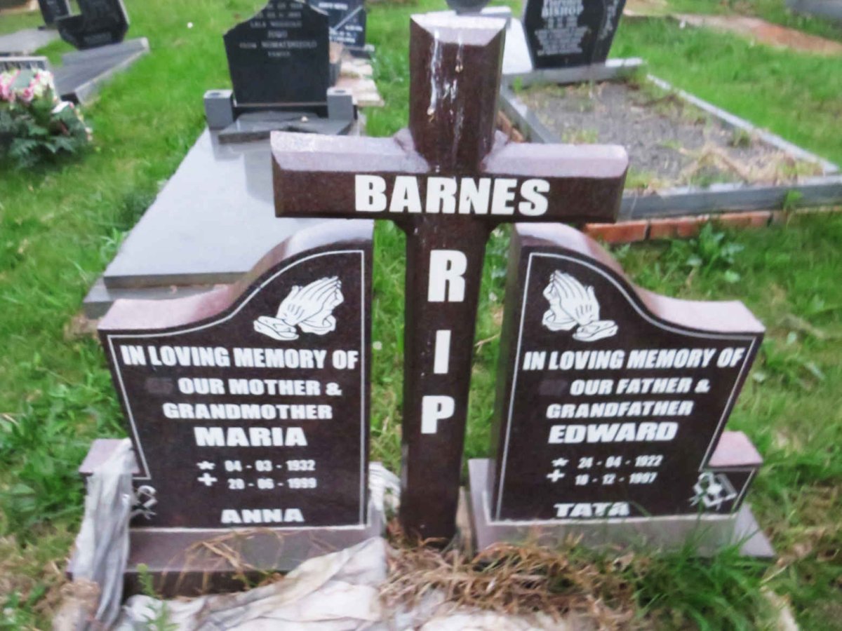 BARNES Edward 1922-1997 &amp; Maria 1932-1999
