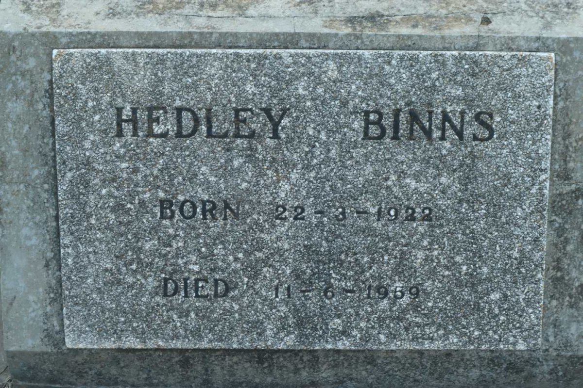 BINNS Hedley 1922-1959
