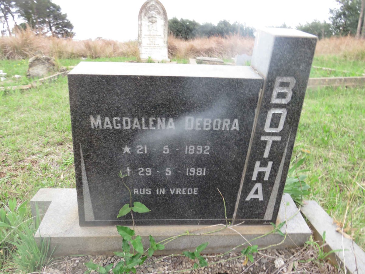 BOTHA Magdalena Debora 1892-1981