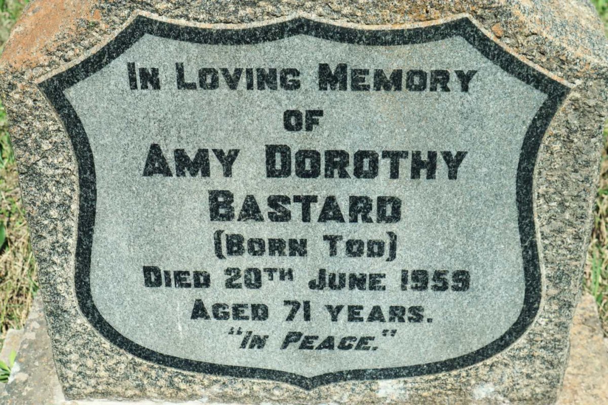 BASTARD Amy Dorothy nee TOD -1959