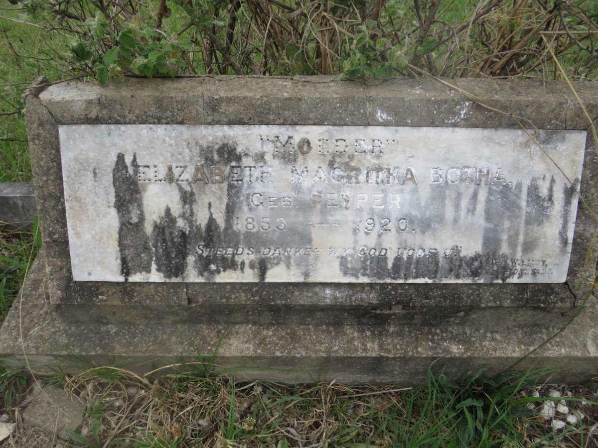 BOTHA Elizabeth Magritha nee PEYPER 1853-1920