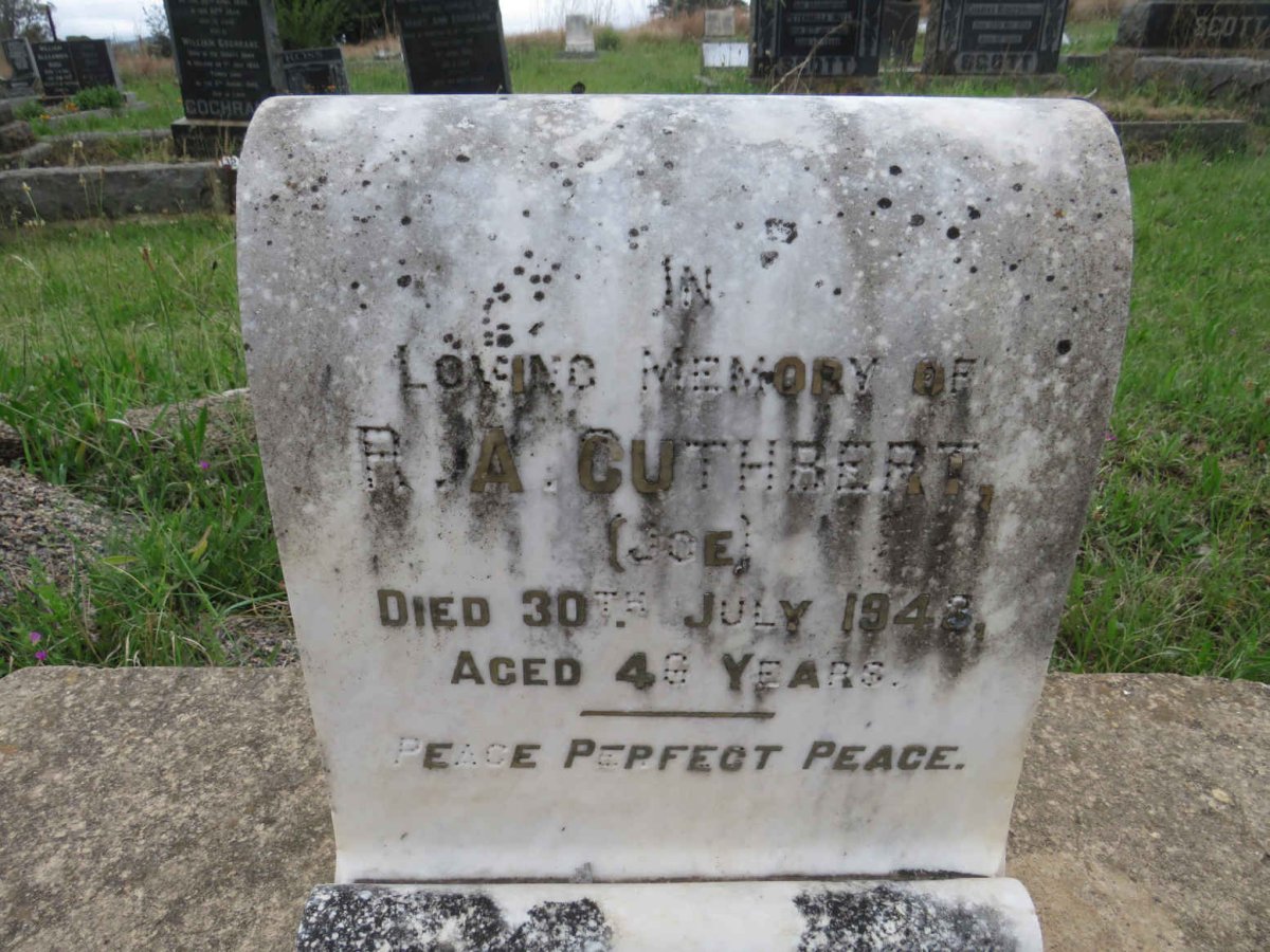 CUTHBERT R.A. -1943