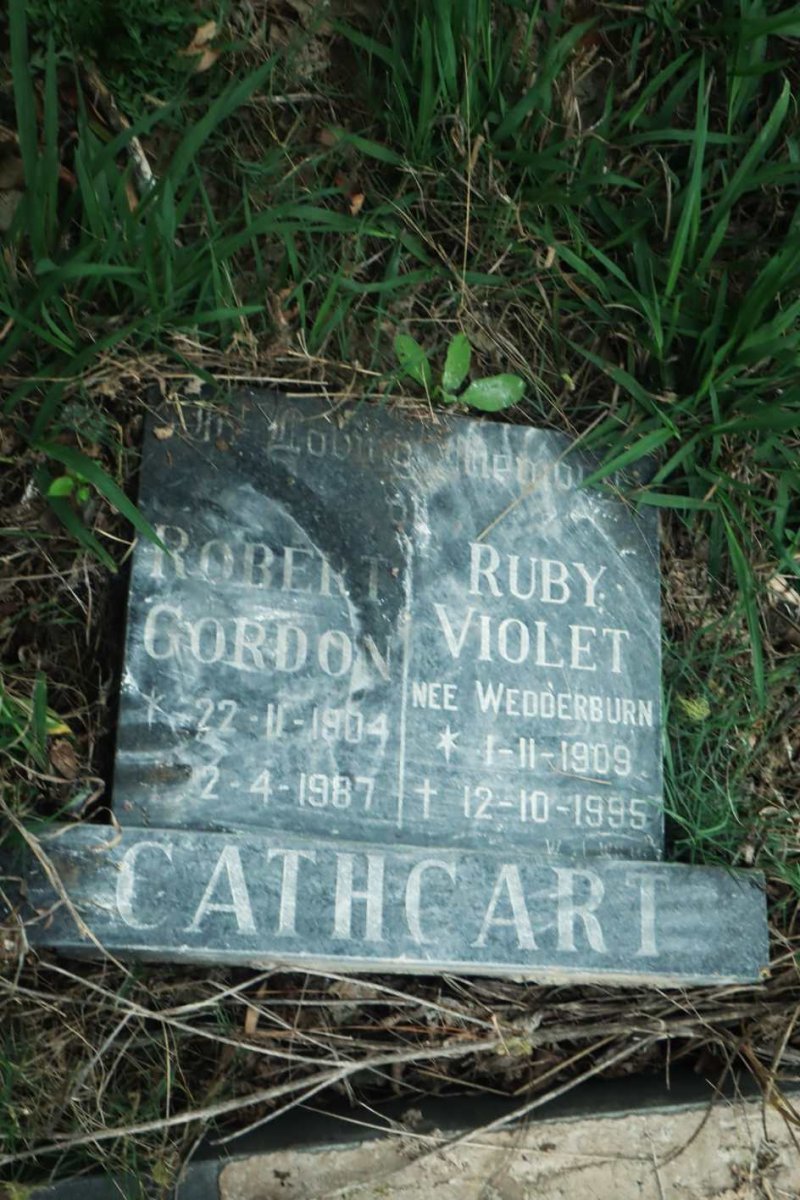 CATHCART Robert Gordon 1904-1987 &amp; Ruby Violet WEDDERBURN 1909-1995