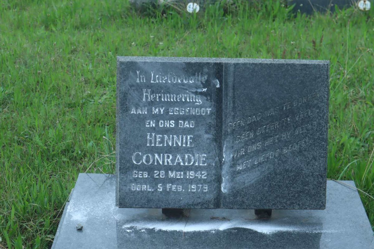 CONRADIE Hennie 1942-1979