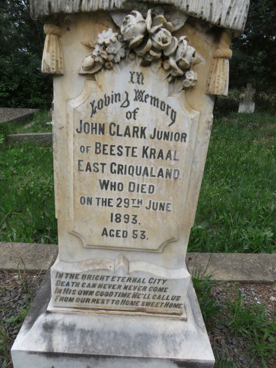 CLARKE John -1893