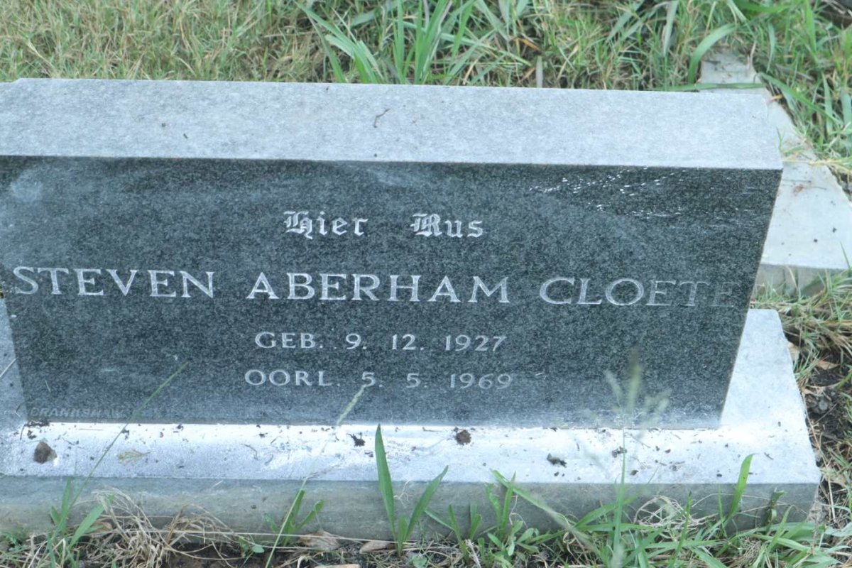 CLOETE Steven Aberham 1927-1969