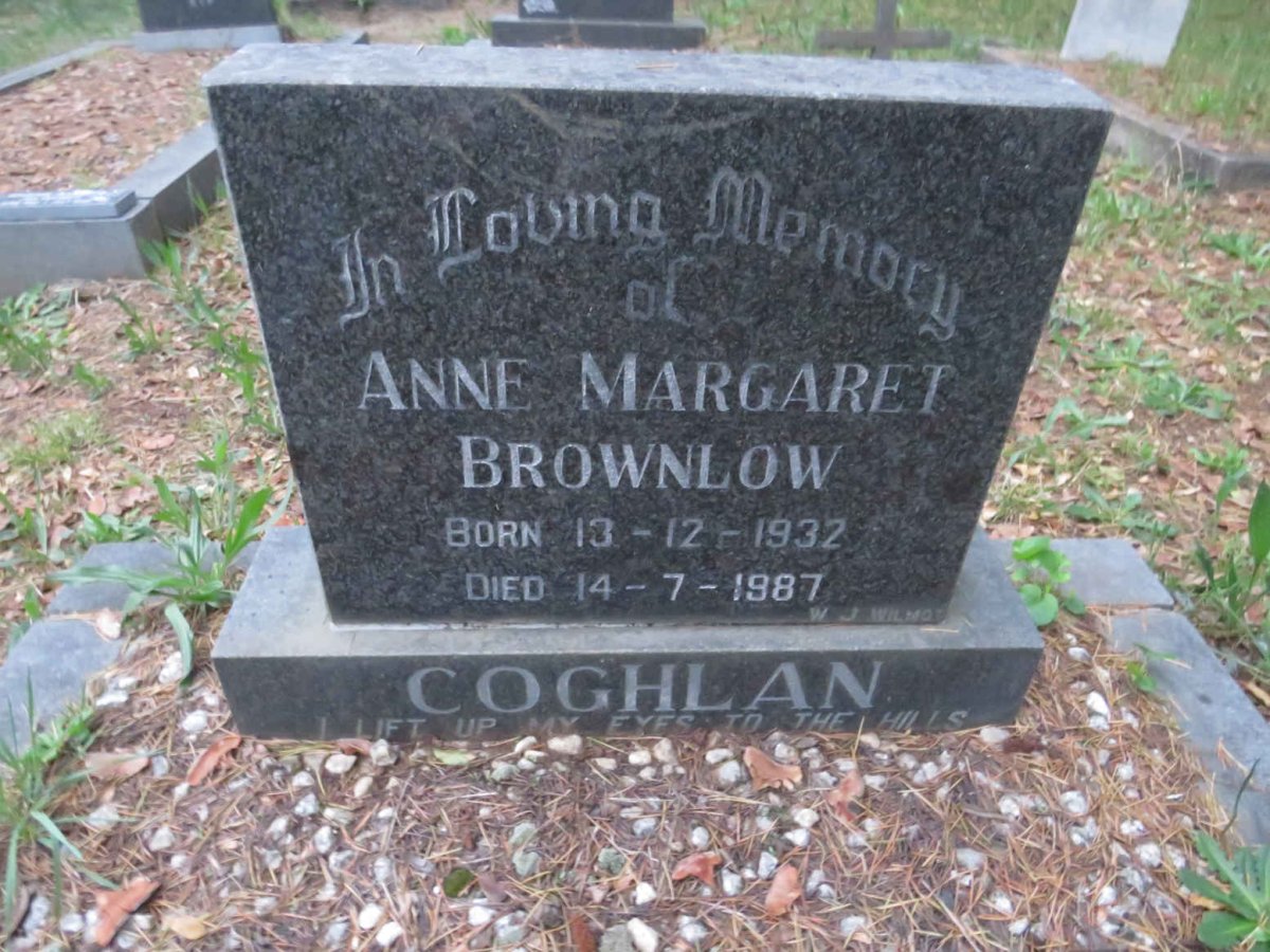 COGHLAN Anne Margaret Brownlow 1932-1987