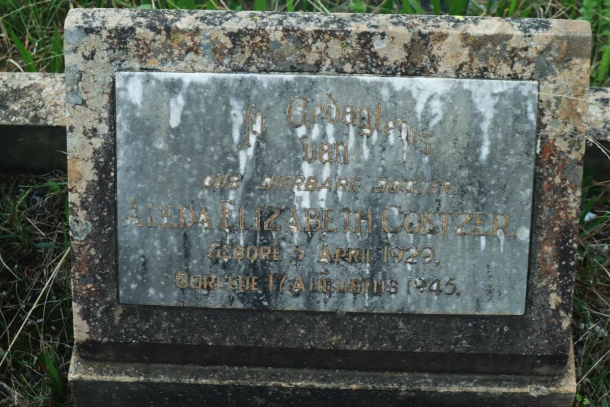 COETZER Aleda Elizabeth 1929-1945