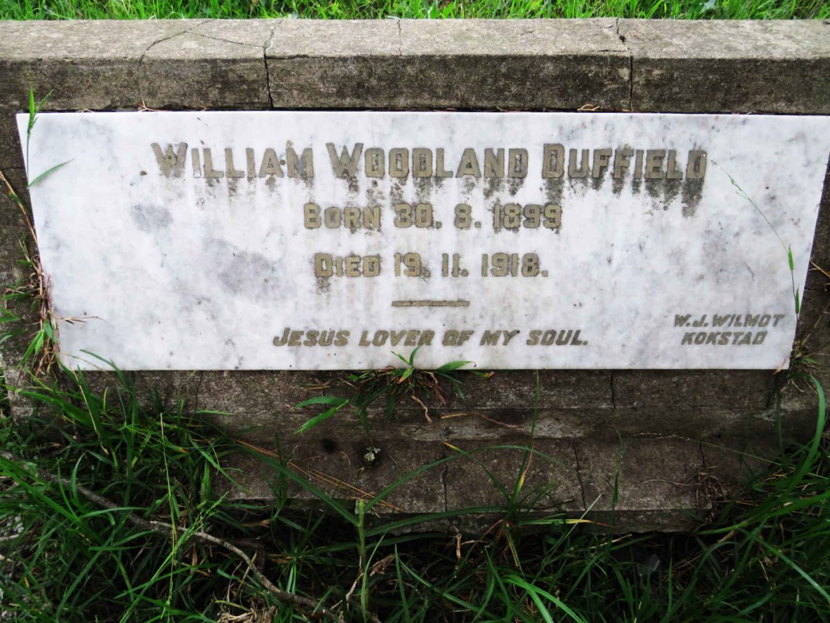 DUFFIELD William Woodland 1899-1918