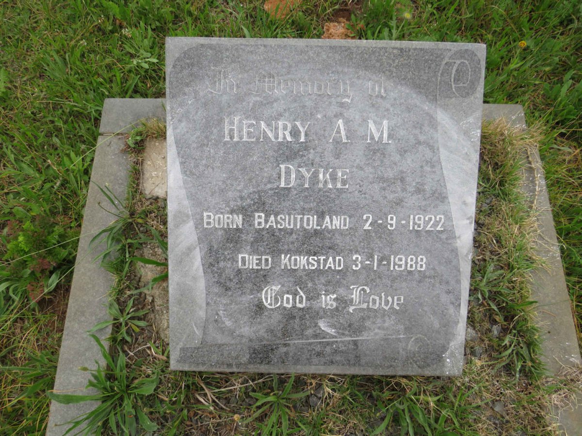 DYKE Henry A.M. 1922-1988