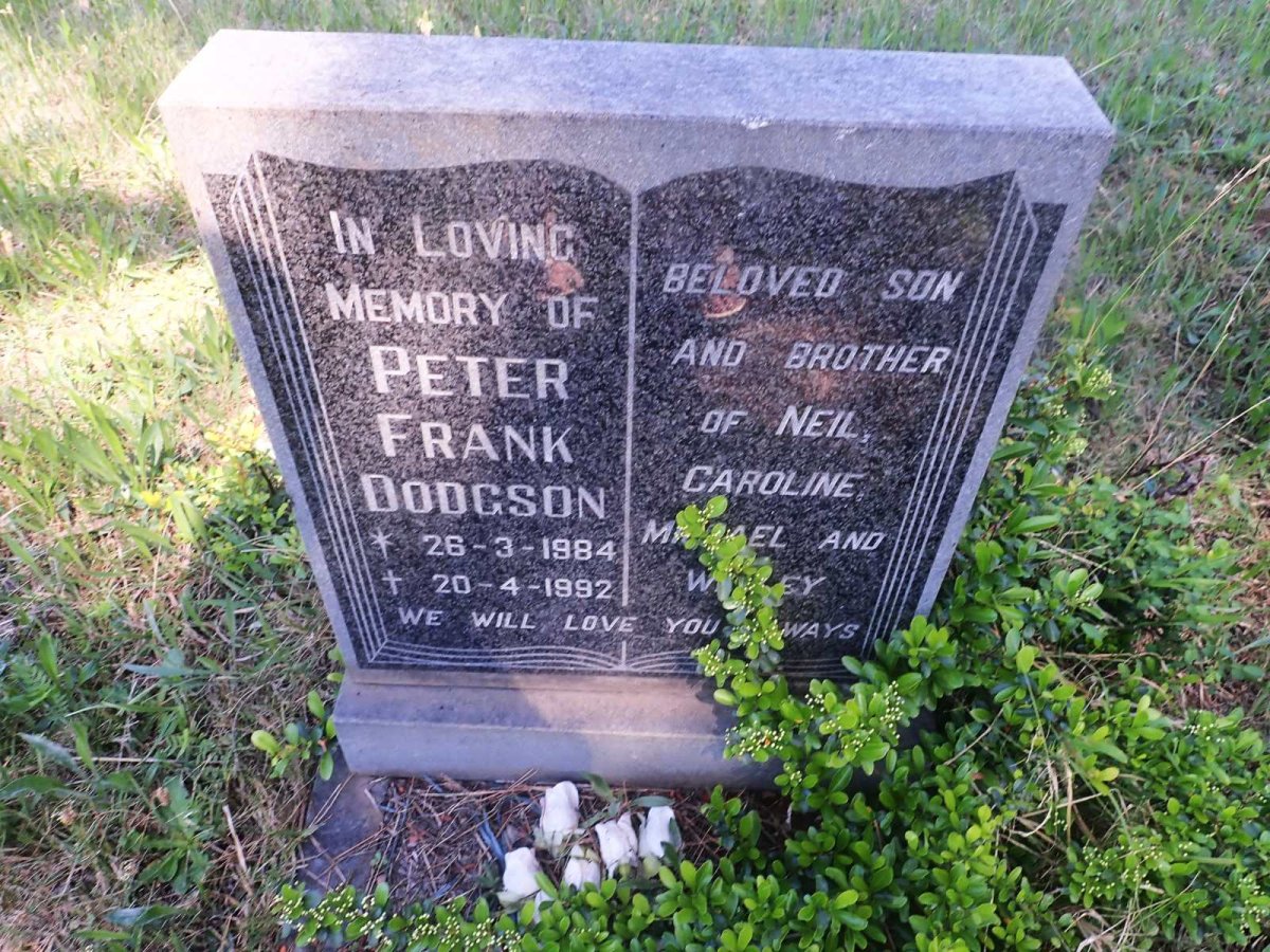 DODGSON Peter Frank 1884-1992