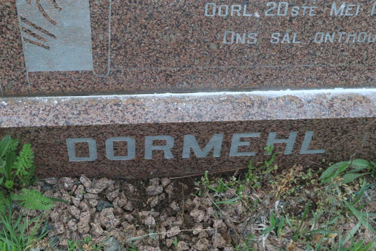 DORMEHL Jan G.L. 1896-1971