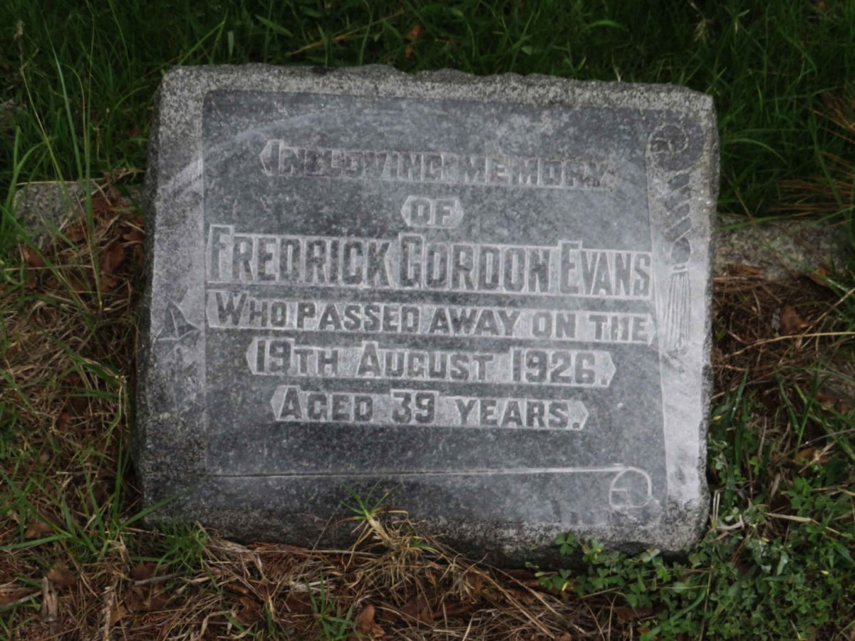 EVANS Fredrick Gordon -1926