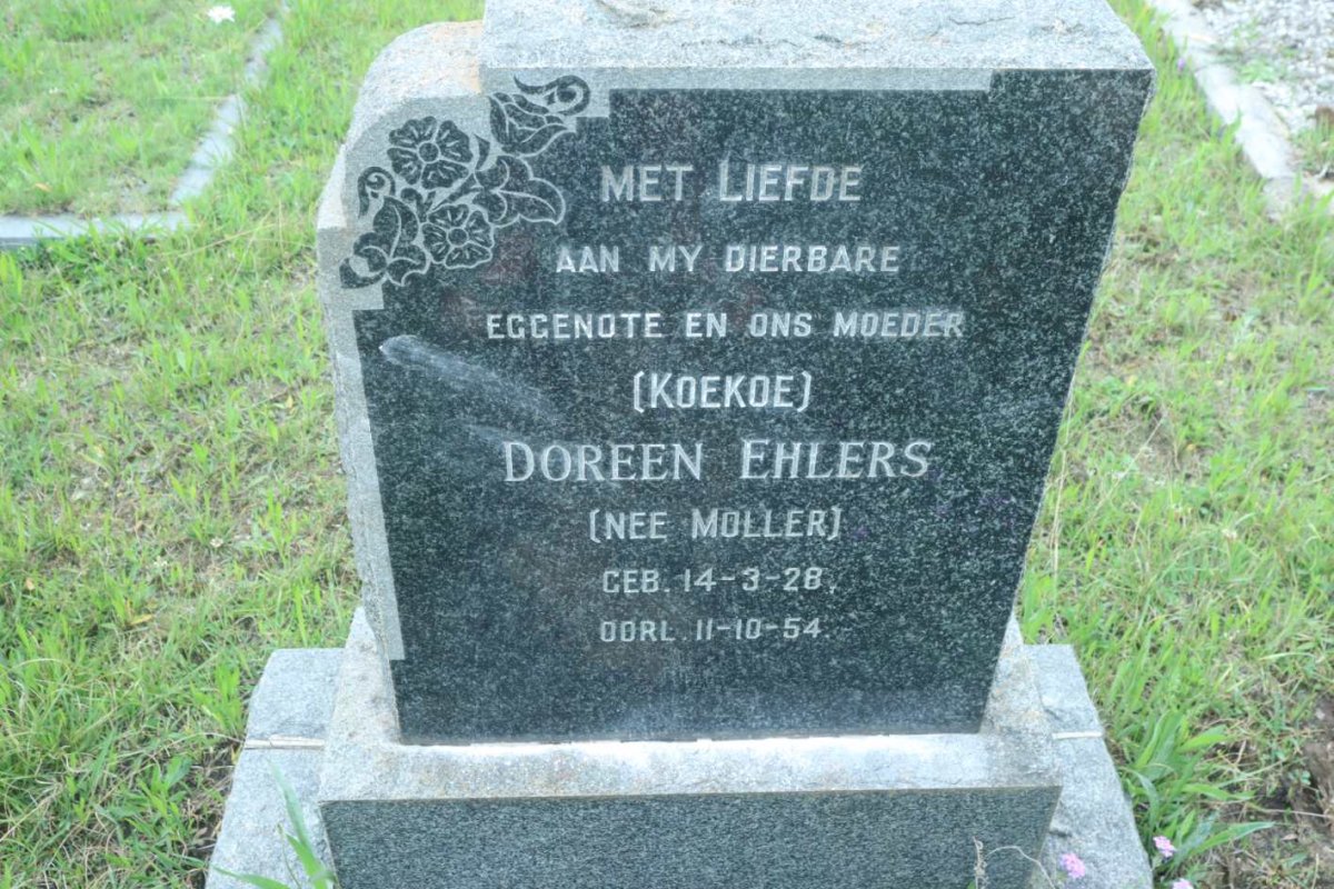 EHLERS Doreen nee MULLER 1928-1954