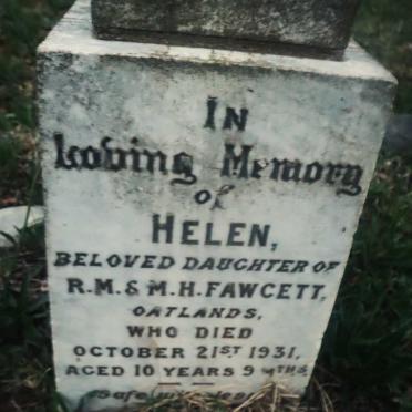 FAWCETT Helen -1931