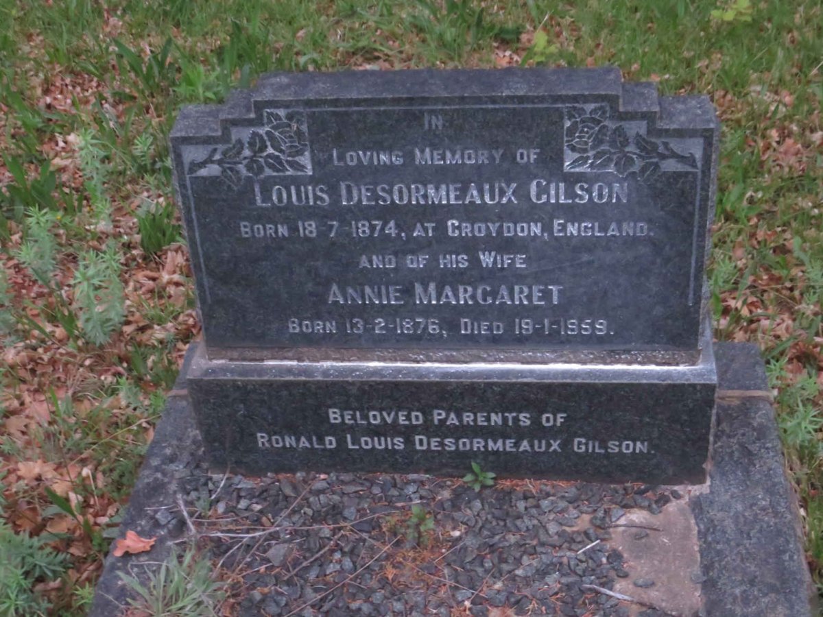 GILSON Louis Desormeaux 1874- &amp; Annie Margaret 1876-1959