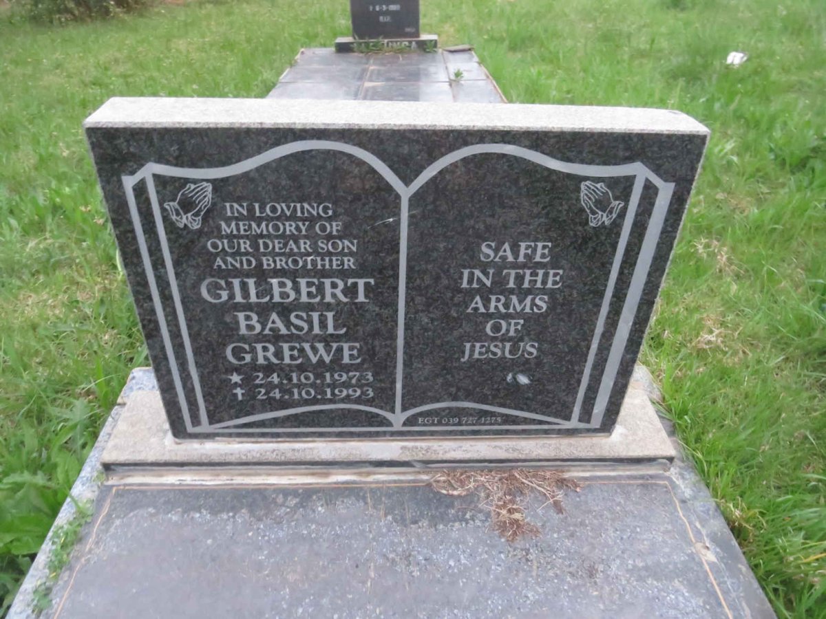 GREWE Gilbert Basil 1973-1993