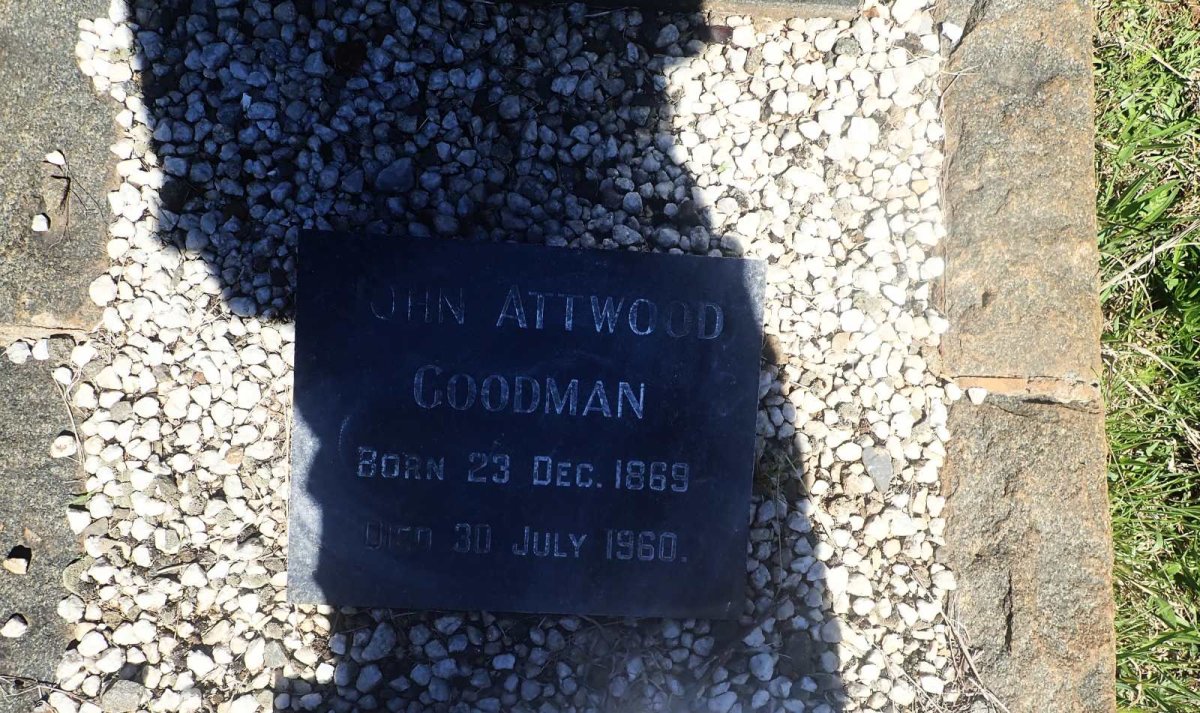 GOODMAN John Attwood 1869-1960