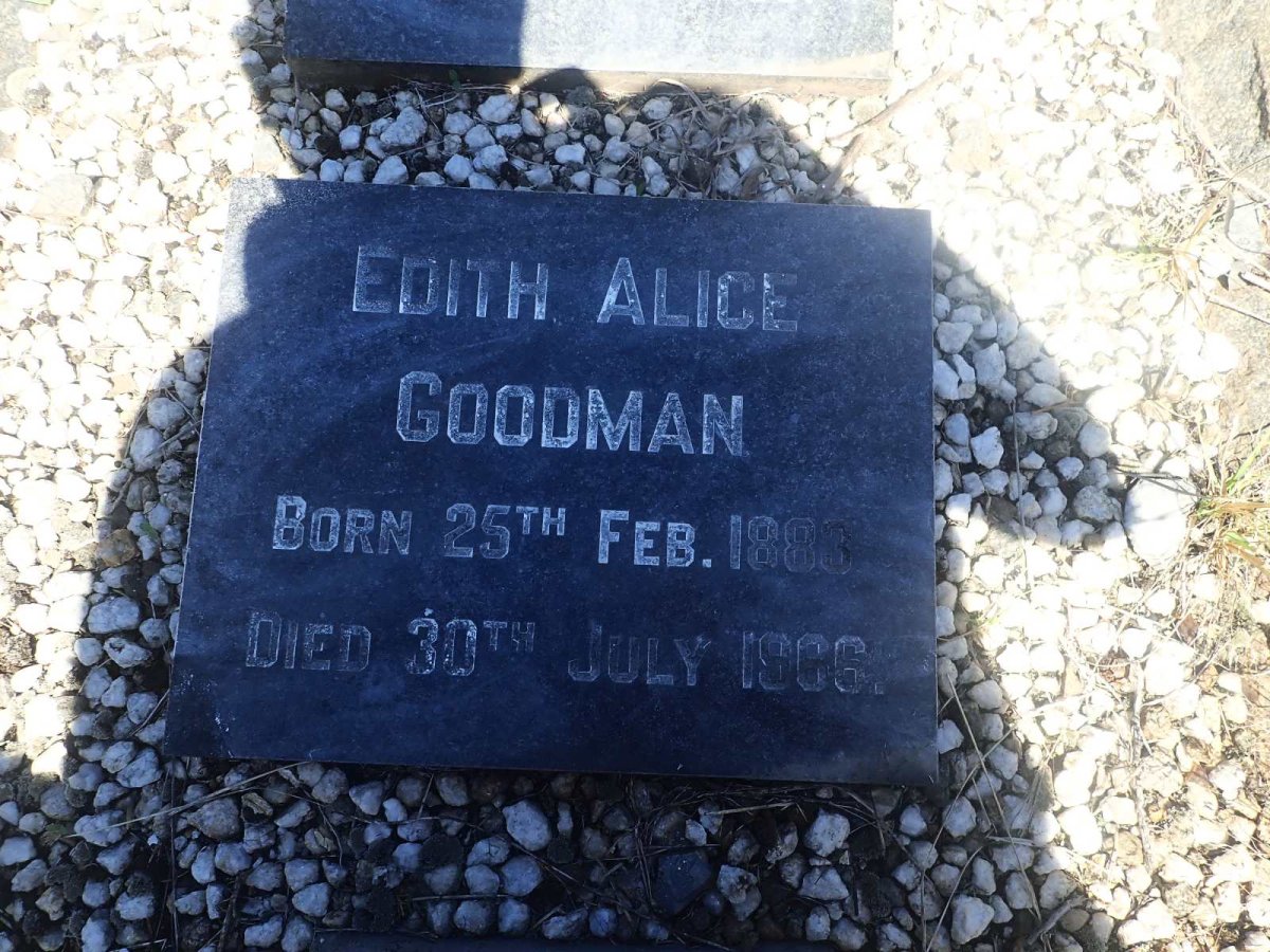 GOODMAN Edith Alice 1883-1966