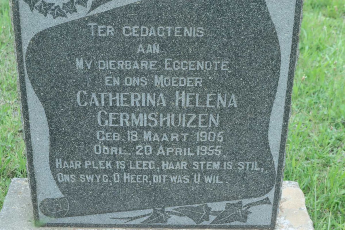 GERMISHUIZEN Catherina Helena 1905-1955