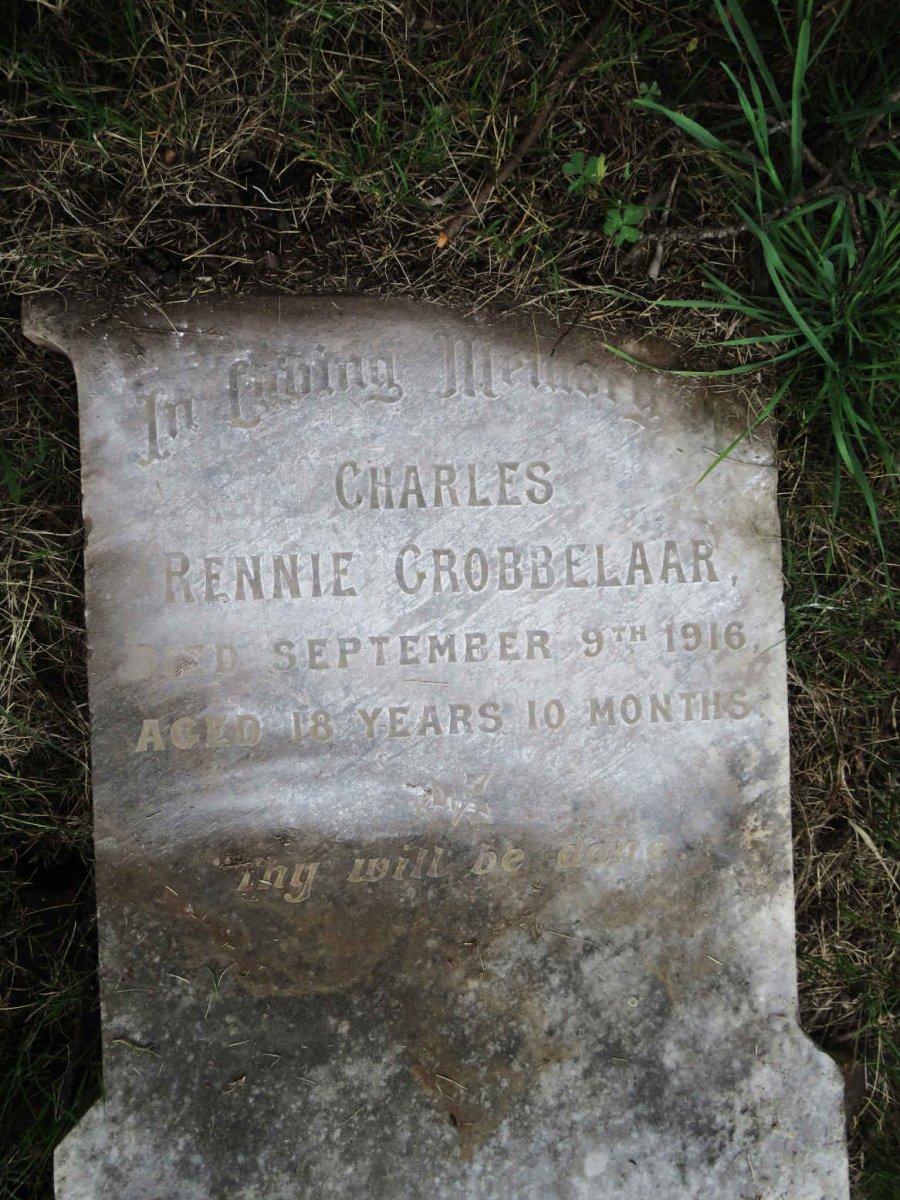 GROBBELAAR Charles Rennie -1916