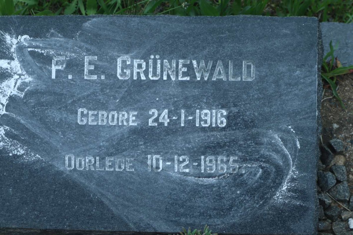 GRUNEWALD F.E. 1916-1965