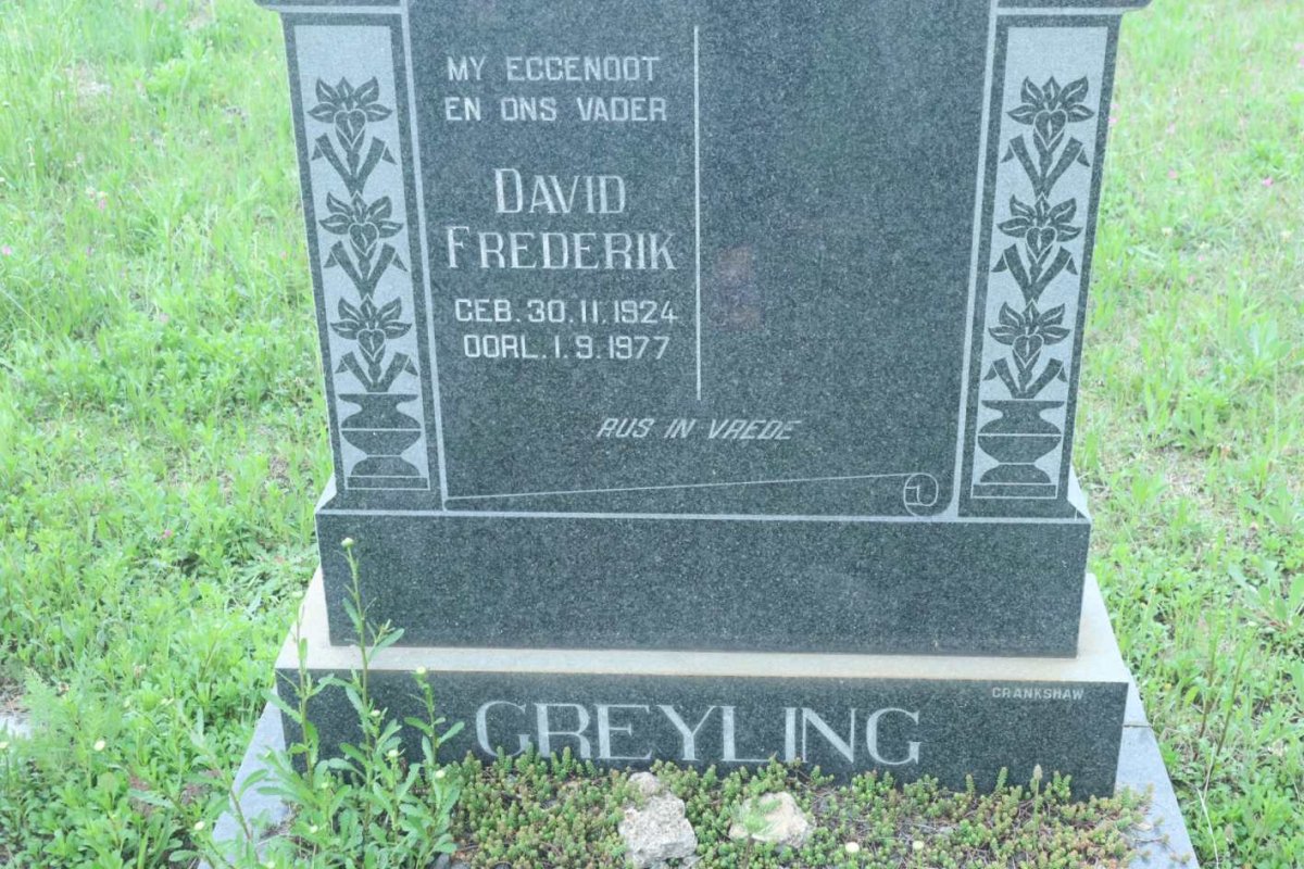 GREYLING David Frederik 1924-1977