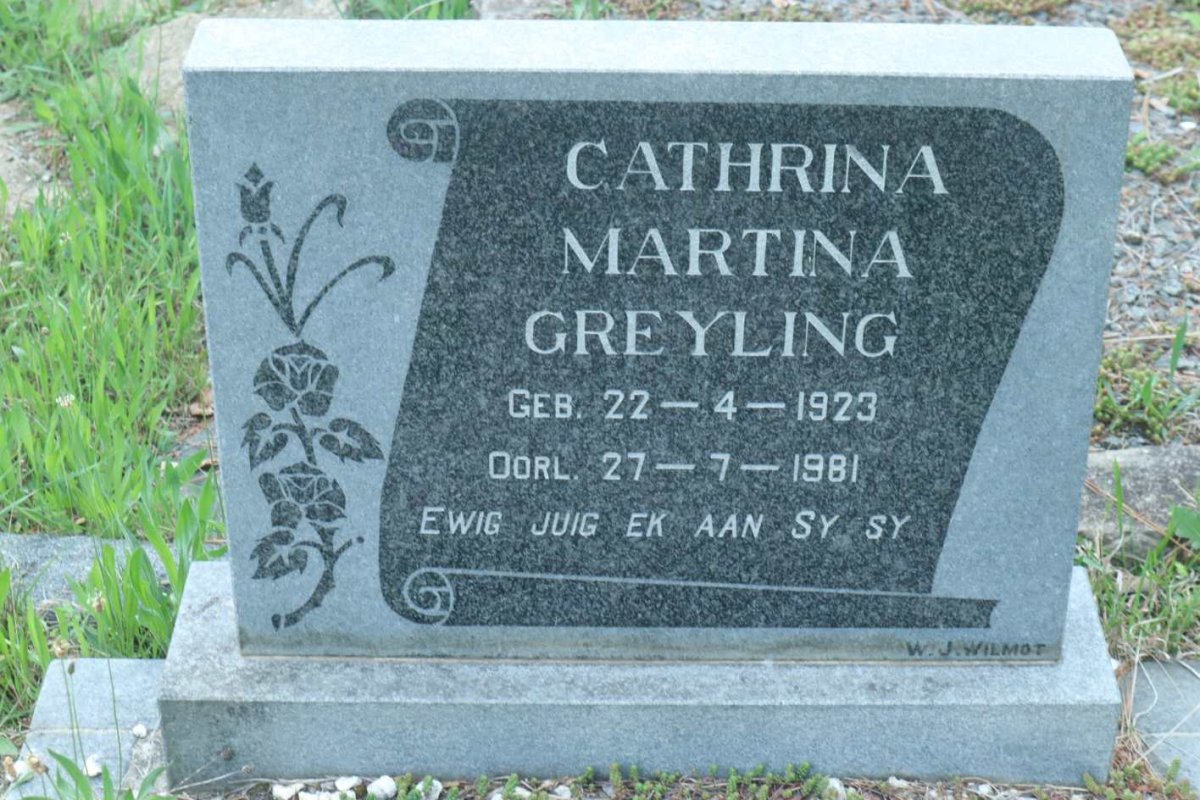 GREYLING Cathrina Martha 1923-1981