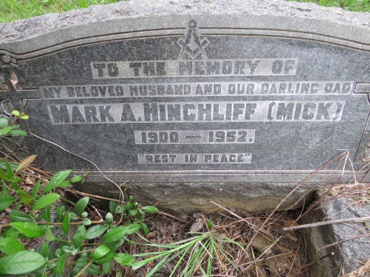 HINCHLIFF Mark A. 1900-1952