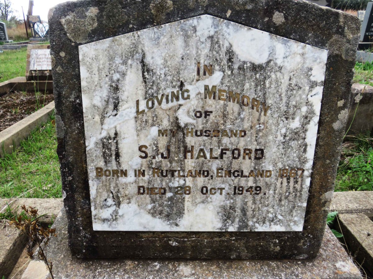 HALFORD S.J. 1867-1949
