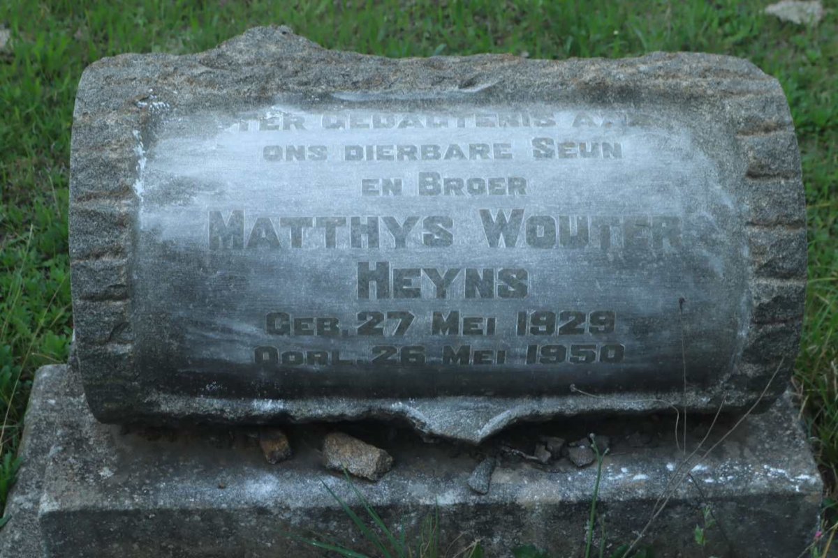 HEYNS Matthys Wouter 1929-1950