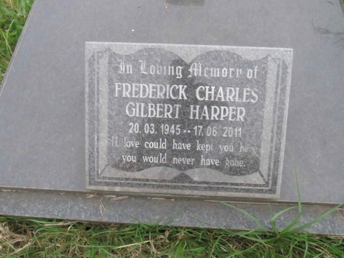 HARPER Frederick Charles Gilbert 1945-2011