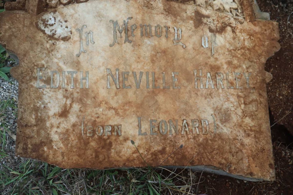 HARLEY Edith Neville nee LEONARD -1908