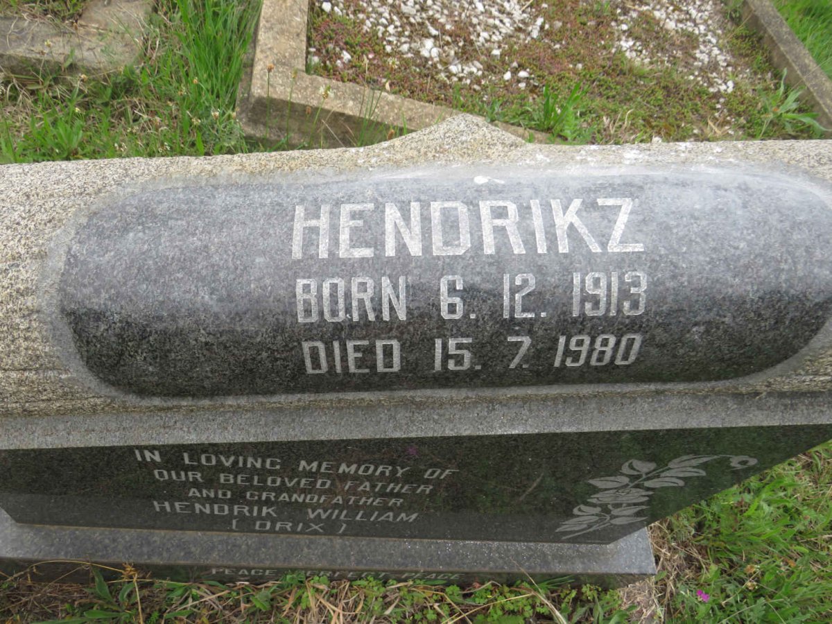 HENDRIKZ Hendrik William 1913-1980