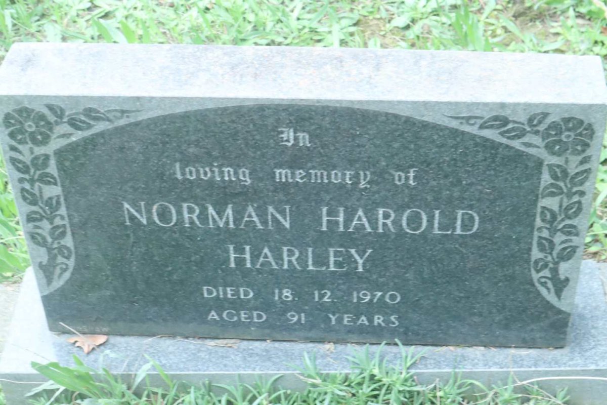 HARLEY Norman Harold -1970