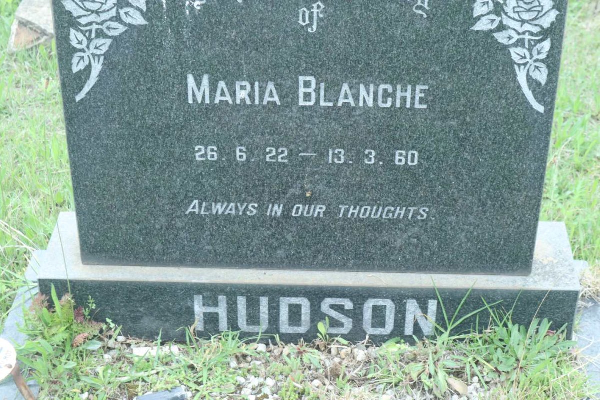 HUDSON Maria Blanche 1922-1960