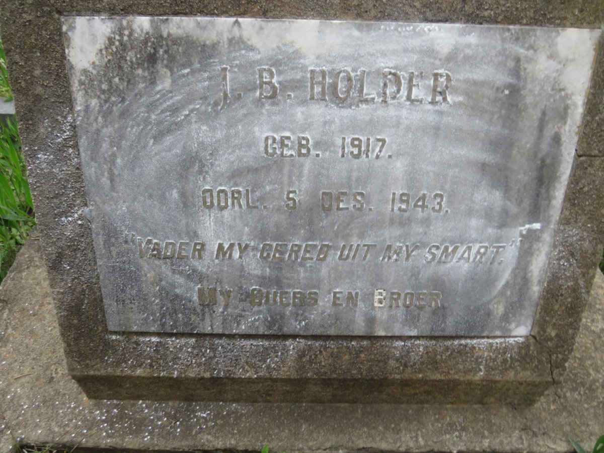 HOLDER J.B. 1917-1943