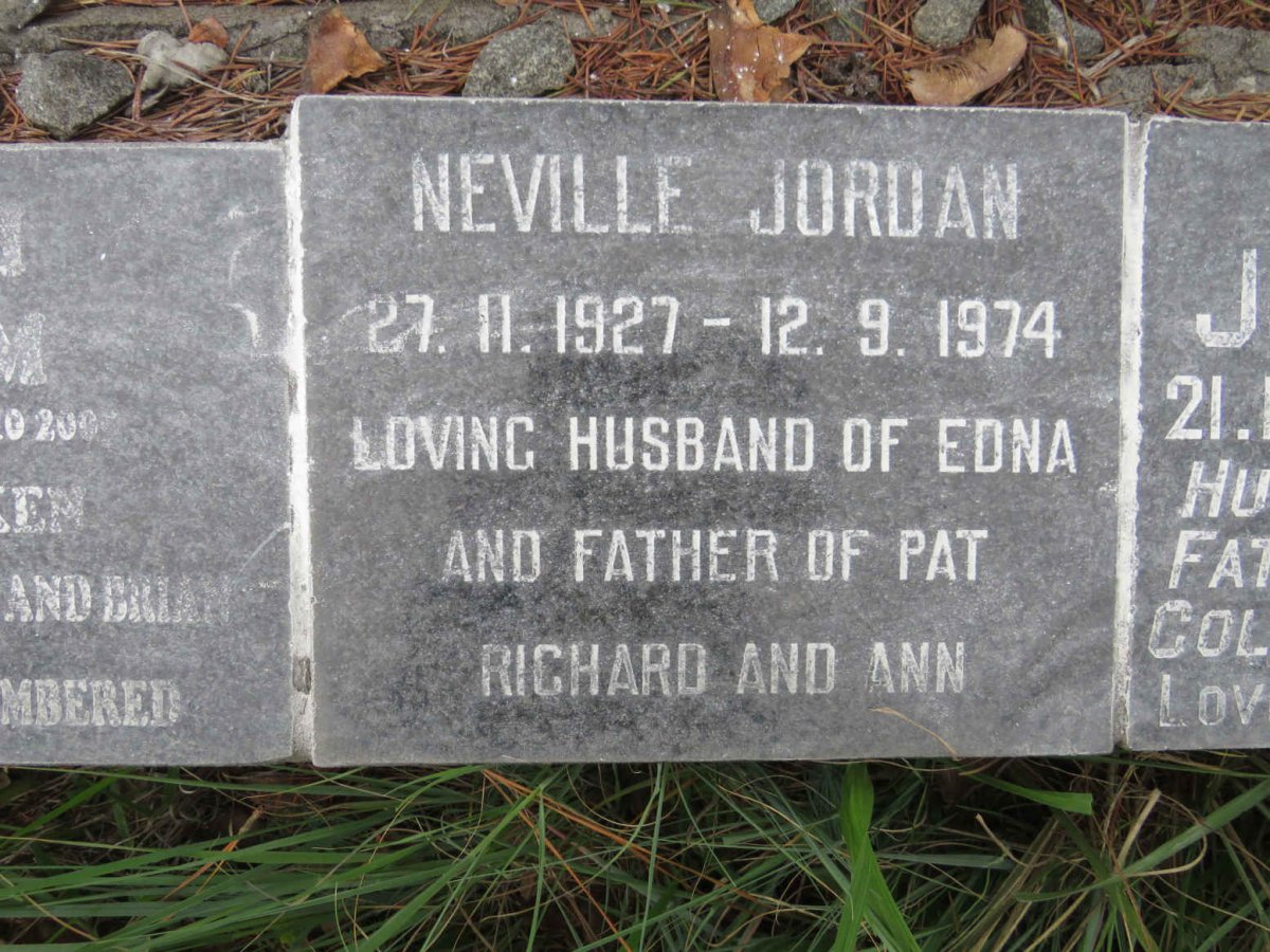 JORDAN Neville 1927-1974