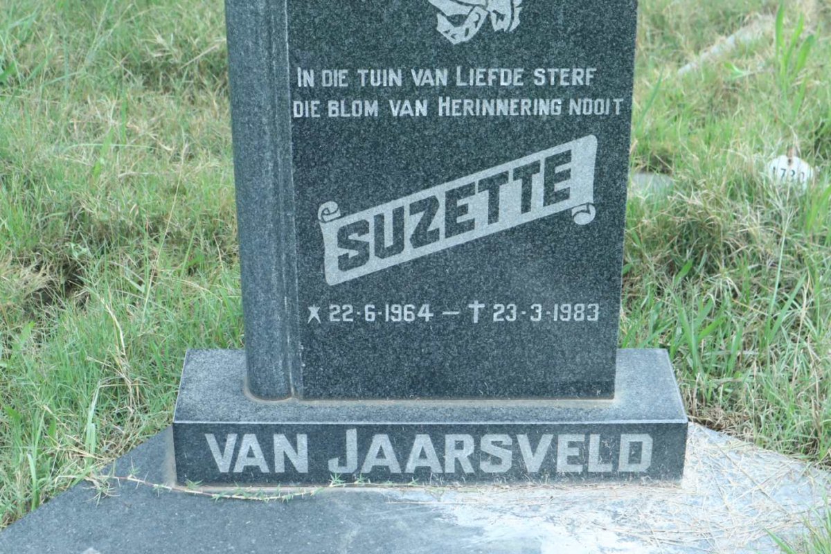 JAARSVELD Suzette, van 1964-1983