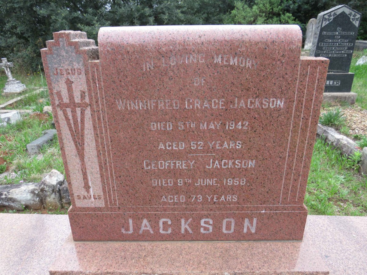 JACKSON Geoffrey -1958 &amp; Winnifred Grace -1942