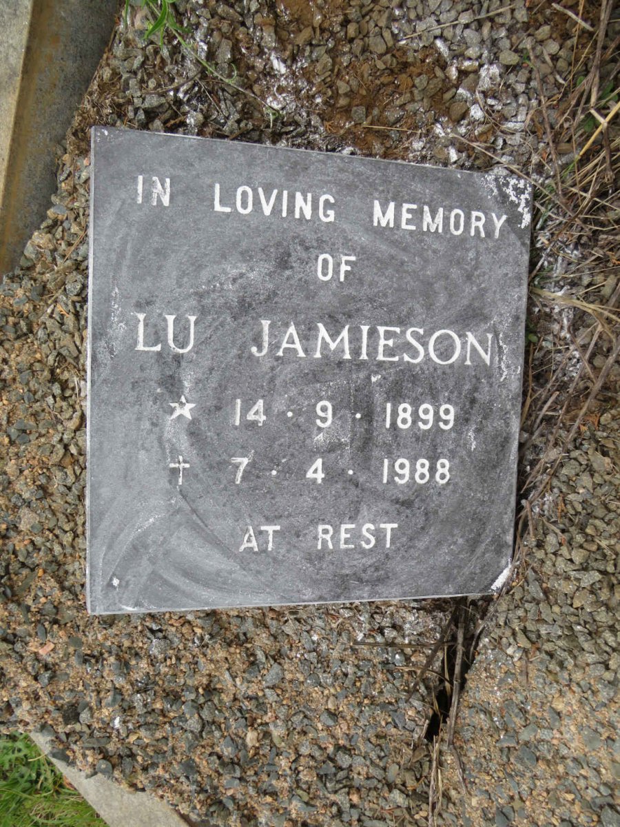 JAMIESON Lu 1899-1988