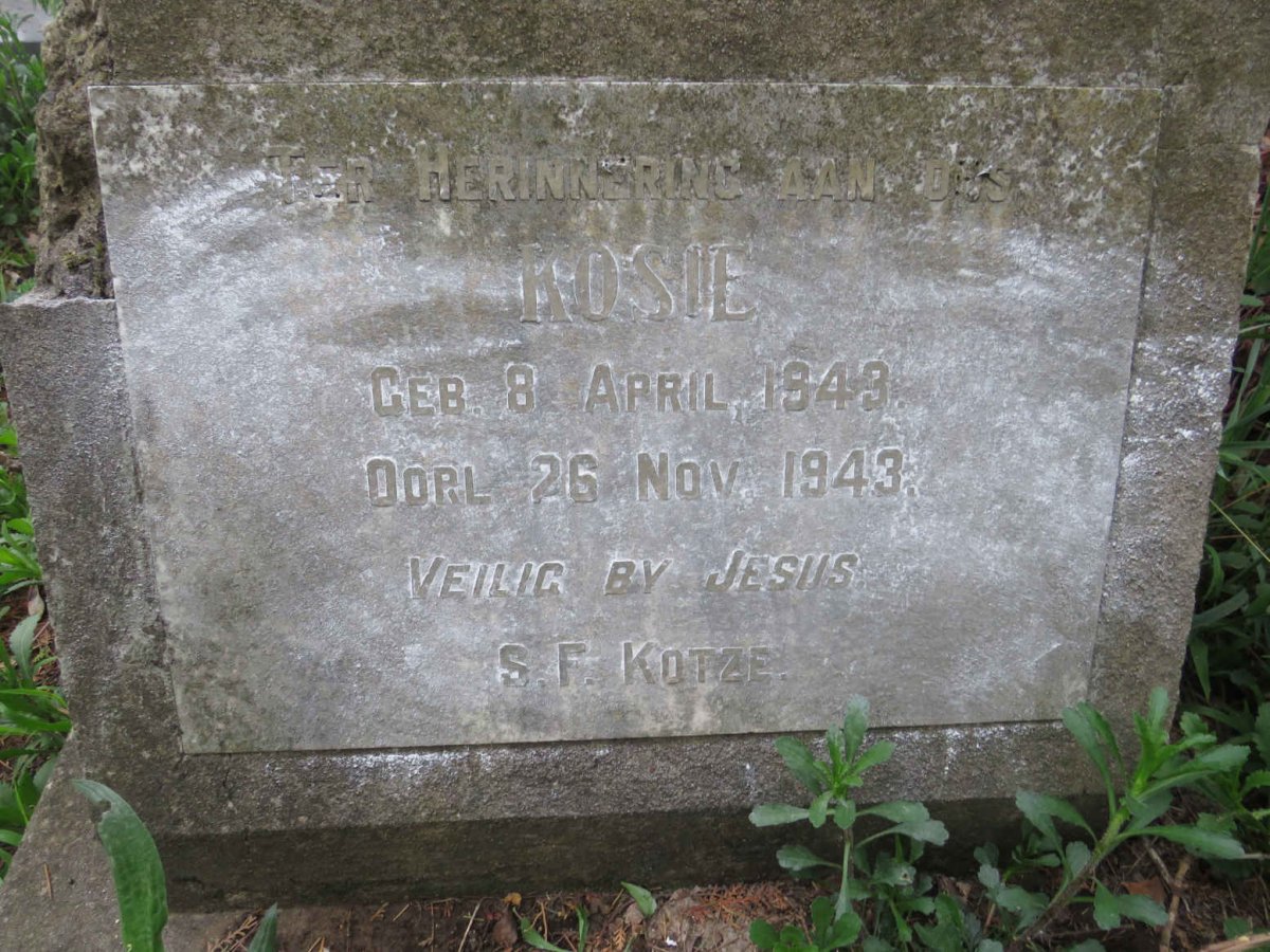 KOTZE Rosie 1943-1943