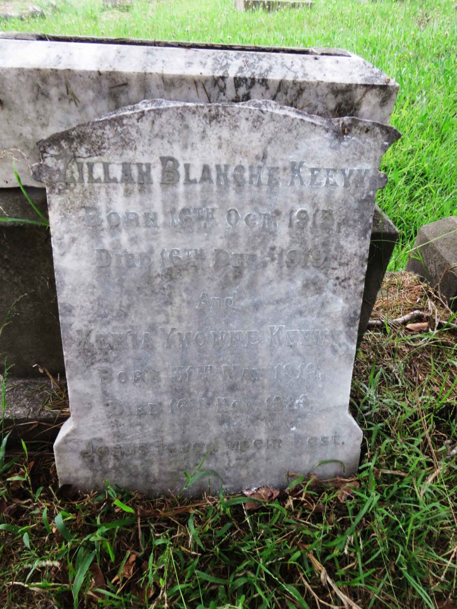 KEEVY Zillah Blanche 1915-1919 :: KEEVY Xenia Yvonne 1919-192?