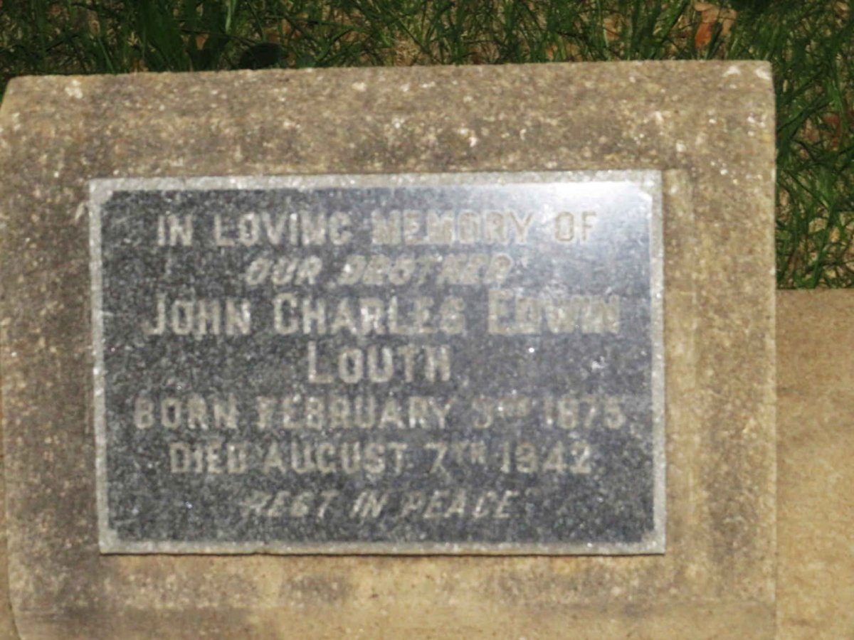 LOUTH John Charles Edwin 1875-1942