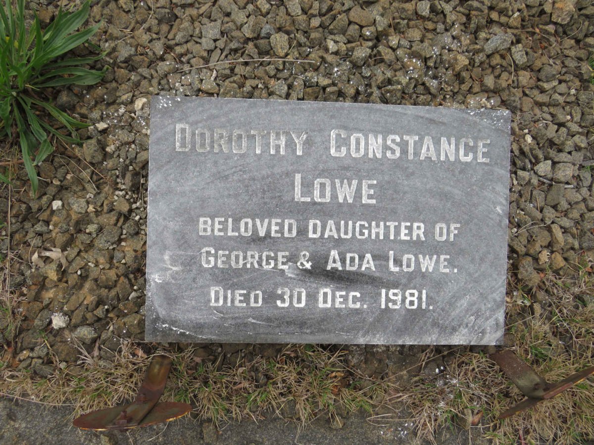 LOWE Dorothy Constance -1981