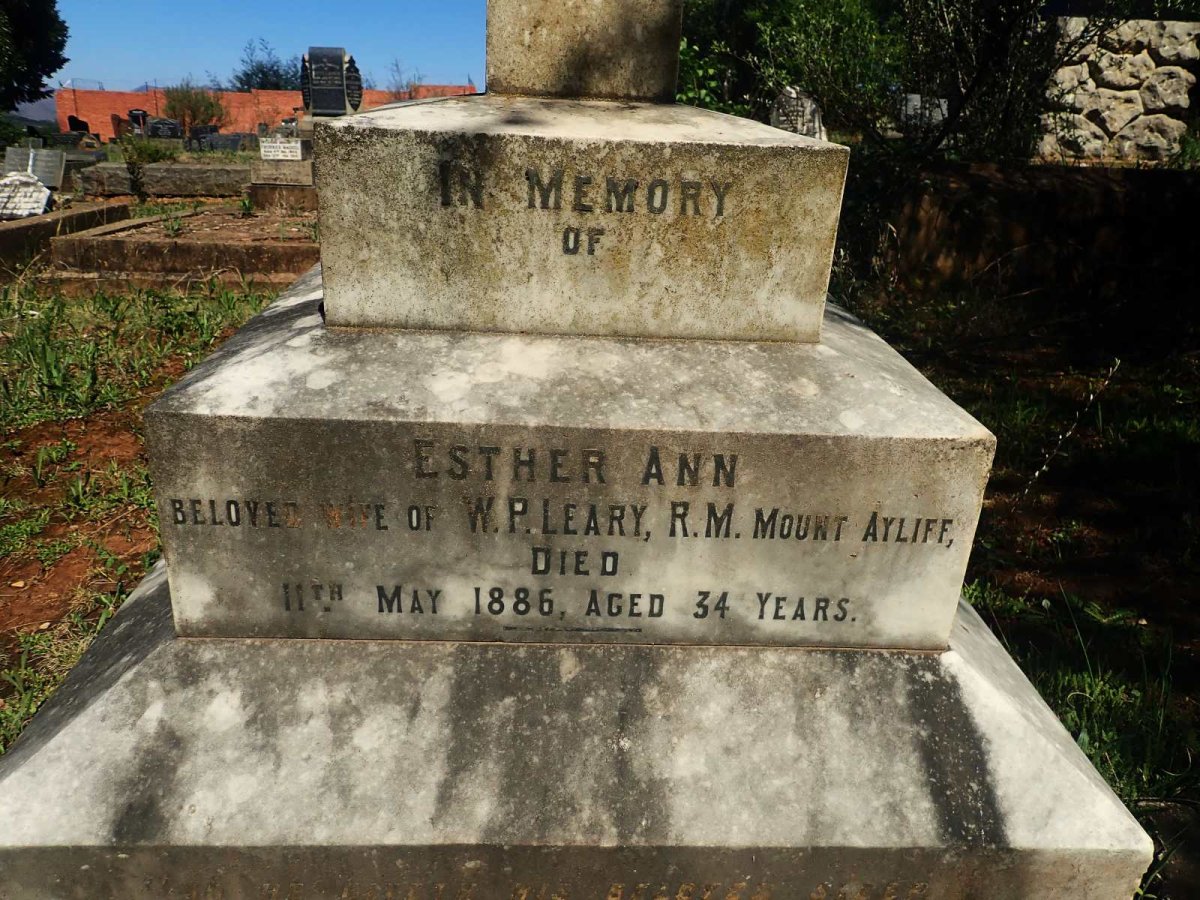 LEARY Esther Ann -1886