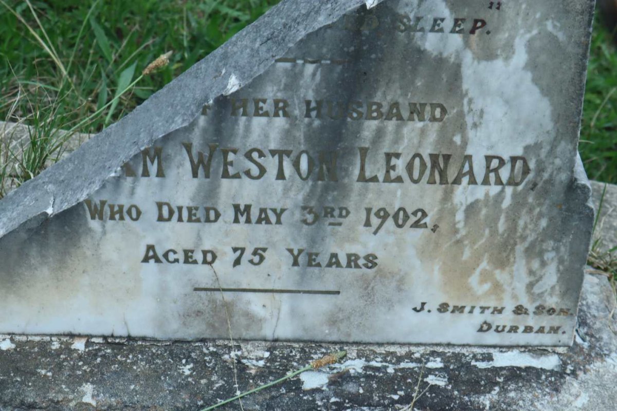 LEONARD William Weston -1902 &amp; Susan -189?
